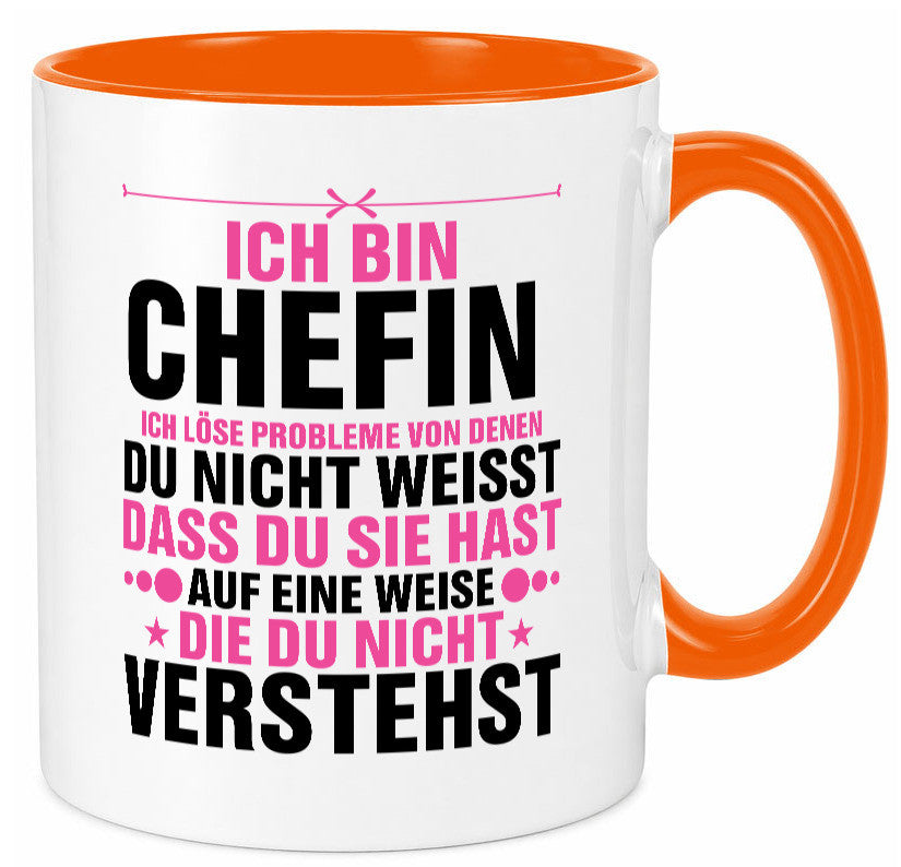 Löse Probleme: Chefin | Führungskraft Vorgesetzte lustiger Spruch Geschenk