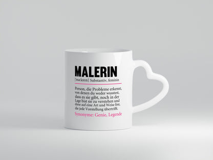 Malerin | Spruch Beruf lustig Malerinnen Humor Arbeit Kollegen Büro