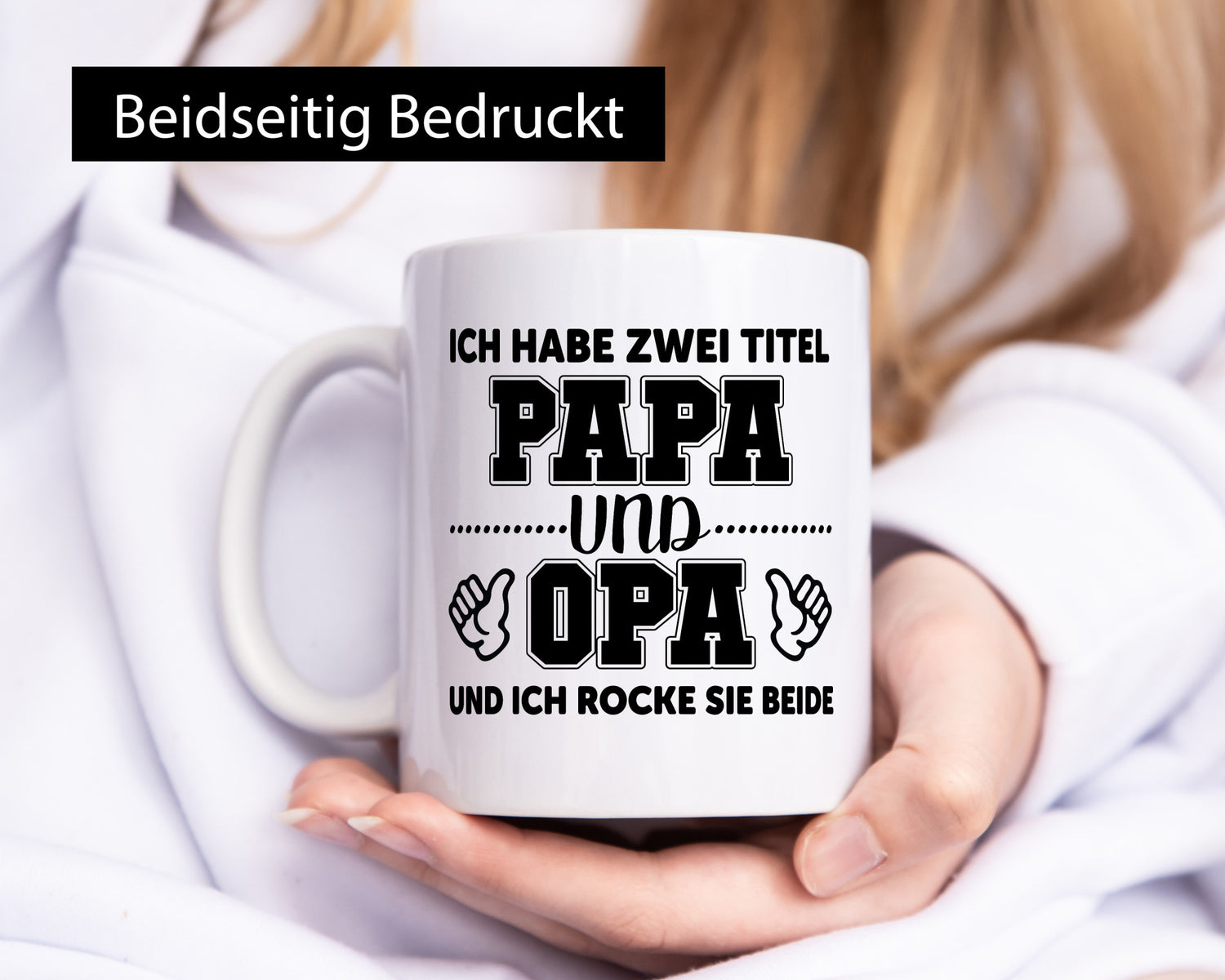 Ich hab 2 Titel | Großvater Papa cooler Opa Geschenk Familie Geschenkidee