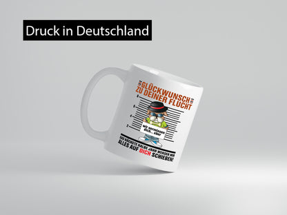 Glückwünsch zu deiner Flucht | Abschied Kollegen Arbeit lustiger Spruch