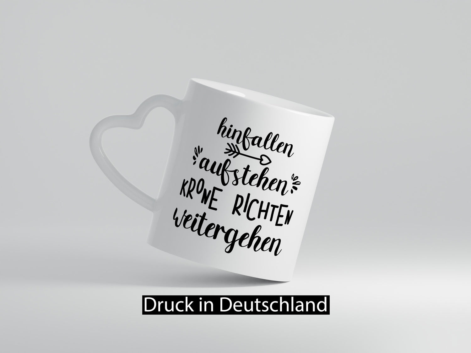 Hinfallen Kronerichten weitergehen | Prinzesin Geschenkidee Humor Tasse