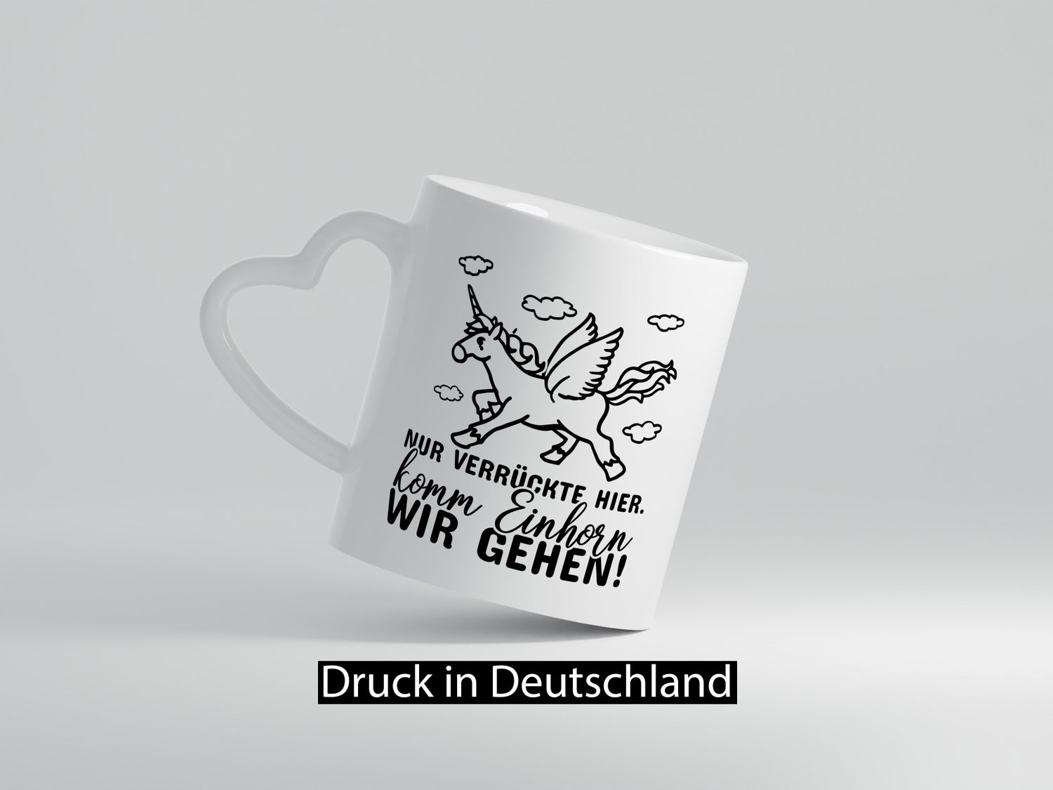 Nur verrückte hier lustig Humor Geschenkidee Geschenk Tasse