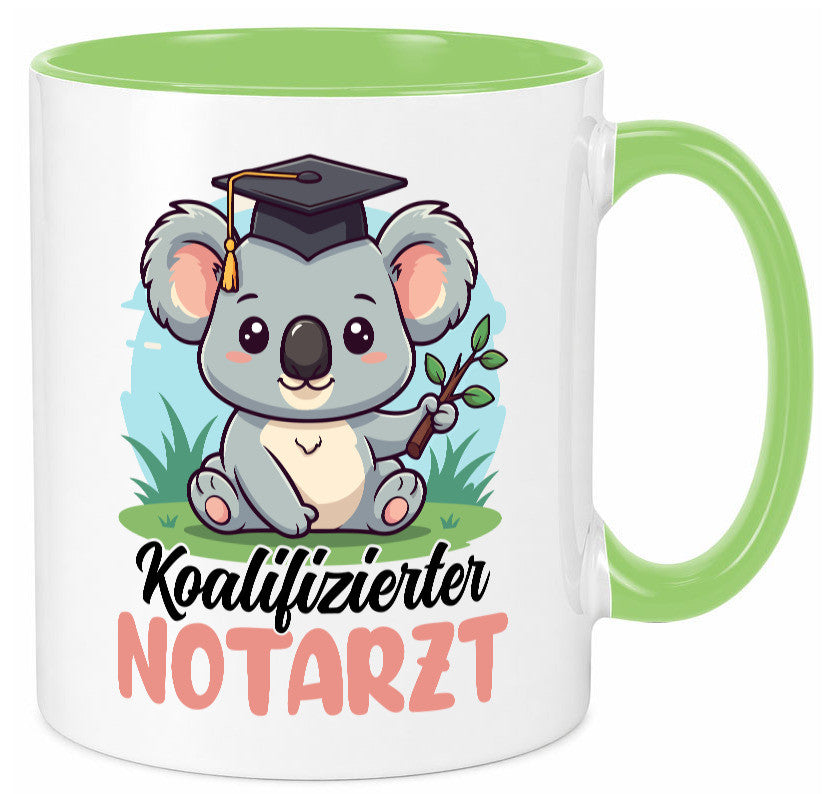 Koalifizierter Notarzt | Arzt Geschenk Humor Geschenkidee lustiger Spruch Tasse