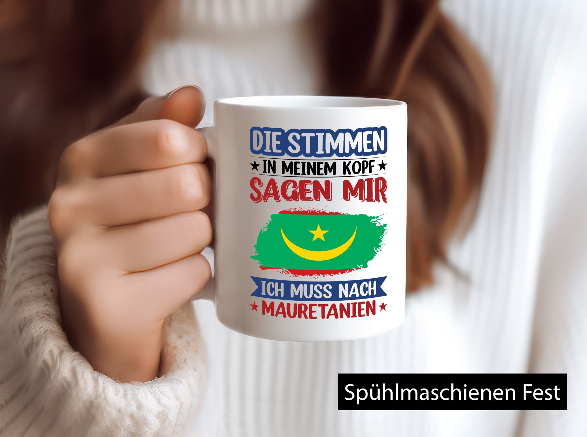 Mauretanien | Urlaub Stimmen in meinem Kopf Traumland lustiger Spruch Geschenk