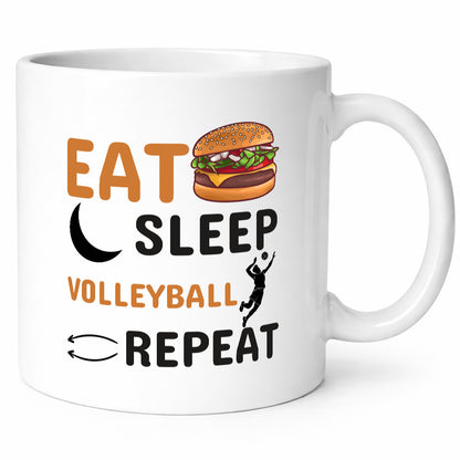 Eat Sleep Volleyball Repeat | Spieler Tasse Humor Geschenkidee
