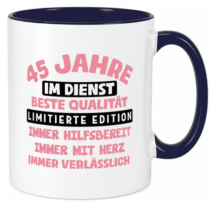 45 Jahre im Dienst | Jubiläum Arbeit v11 Geschenk Kollegen Büro lustiger Spruch