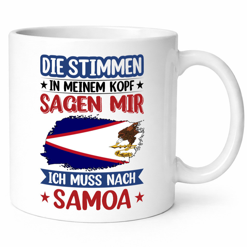 Samoa | Urlaub Stimmen in meinem Kopf Traumland lustiger Spruch Geschenk Humor