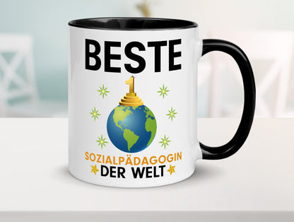 Welt Beste Sozialpädagogin | Humor Pädagogin Geschenkidee Tasse