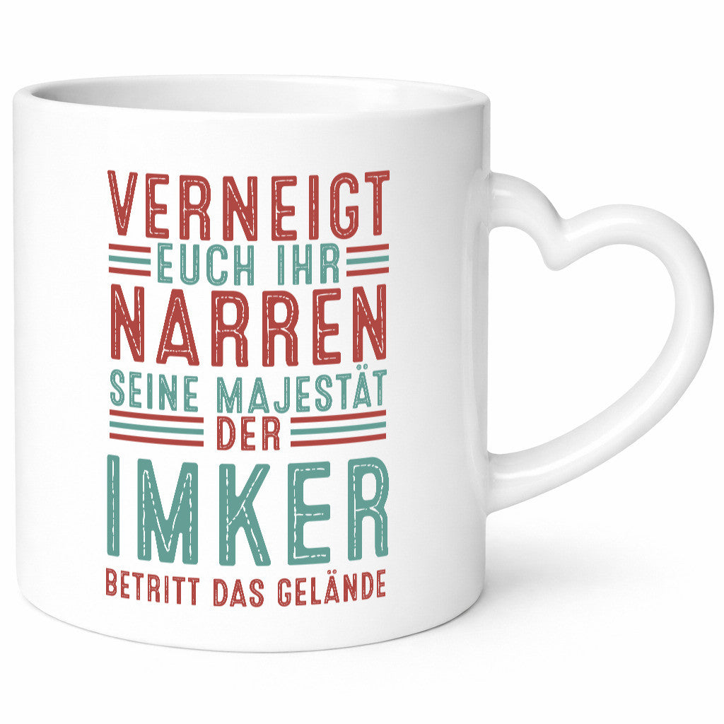 Verneigt euch: Imker | Imkerei Geschenk Humor Geschenkidee lustiger Spruch Tasse