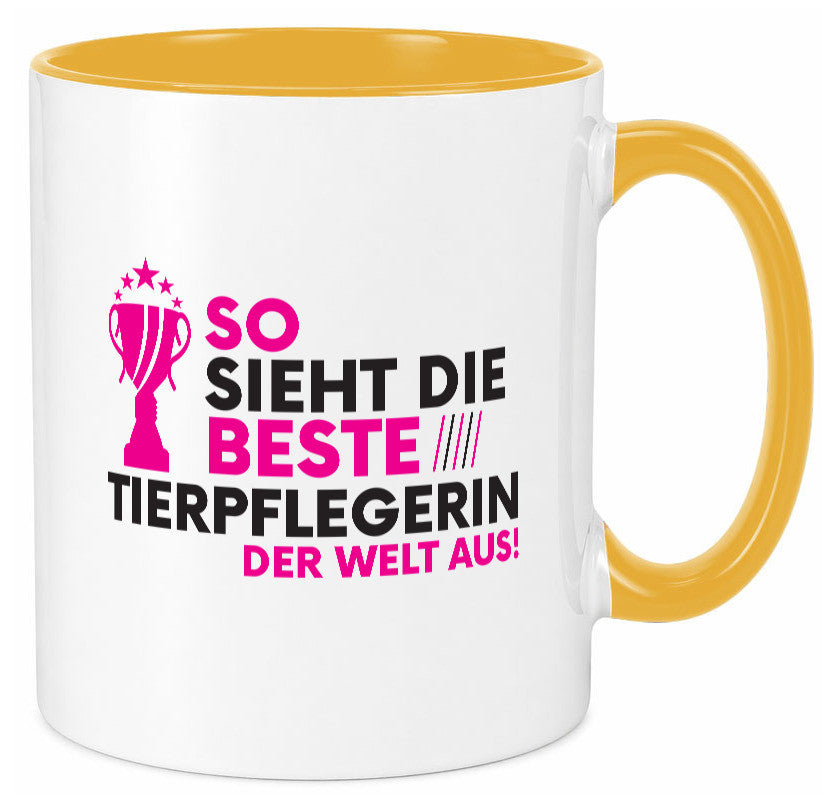 Die Weltbeste Tierpflegerin | Pflegeberuf Tierheim Humor Arbeit Kollegen Büro Tasse