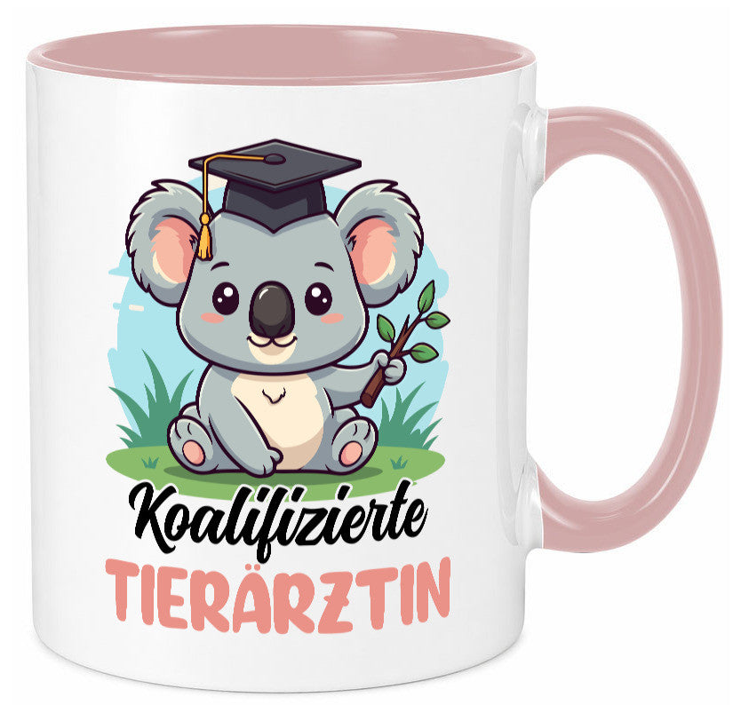 Koalifizierte Tierärztin | Mediziner Tiermedizin lustig Tierliebhaber Humor Tasse