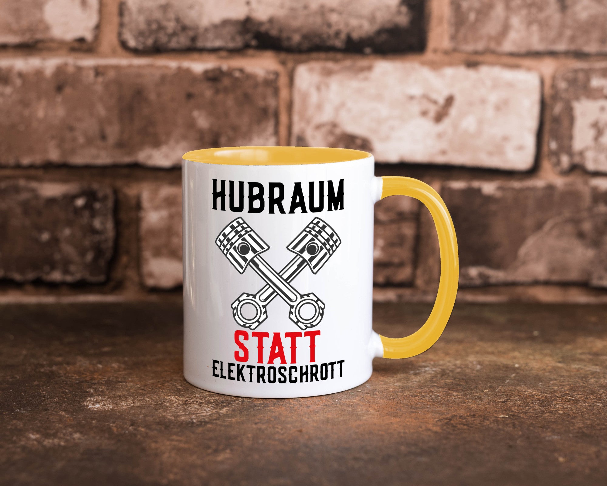 Hubraum statt Elektroschrott | Autofan Verbrennungsmotor Geschenk Humor