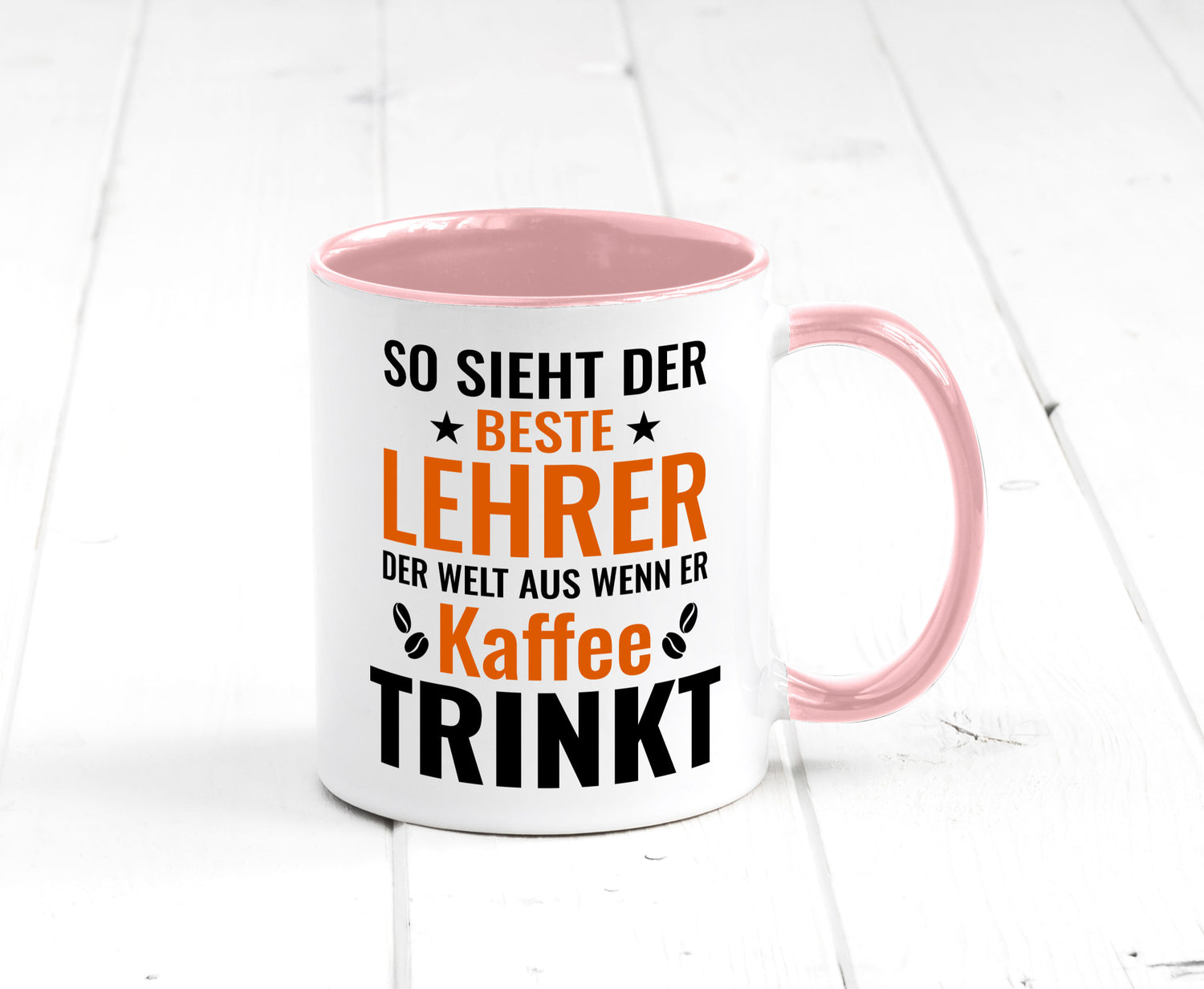 Kaffee trinkt: Lehrer | Schule Beruf Schüler Geschenk Arbeit Kollegen Büro
