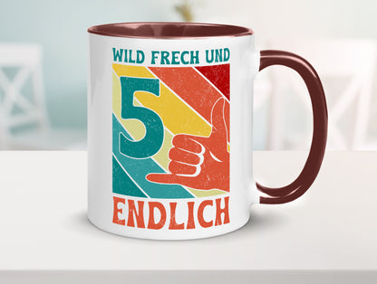 5. Geburtstag | 5 Jahre Wild und Frech Geschenk Geschenkidee lustiger Spruch