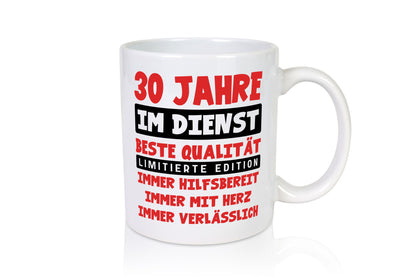 30 Jahre im Dienst | Jubiläum Arbeit v9 lustig Kollegen Büro Geschenk Tasse