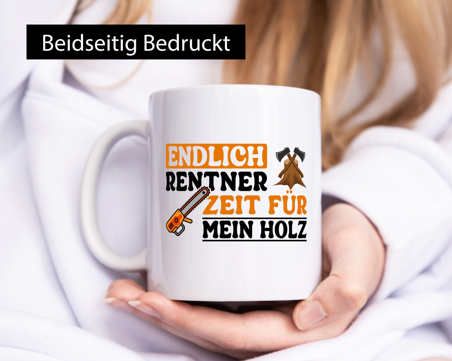 Rentner Zeit für mein Holz | Ruhestand Forster lustig Jubiläum Geschenk Tasse