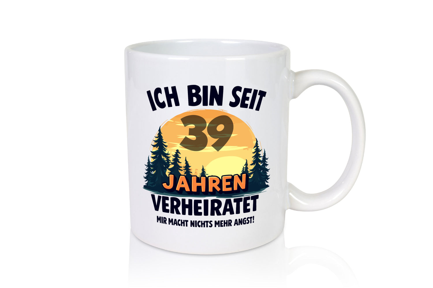 Ich bin Verheiratet | 39. Hochzeitstag Ehepaar v2 Geschenkidee Humor Tasse
