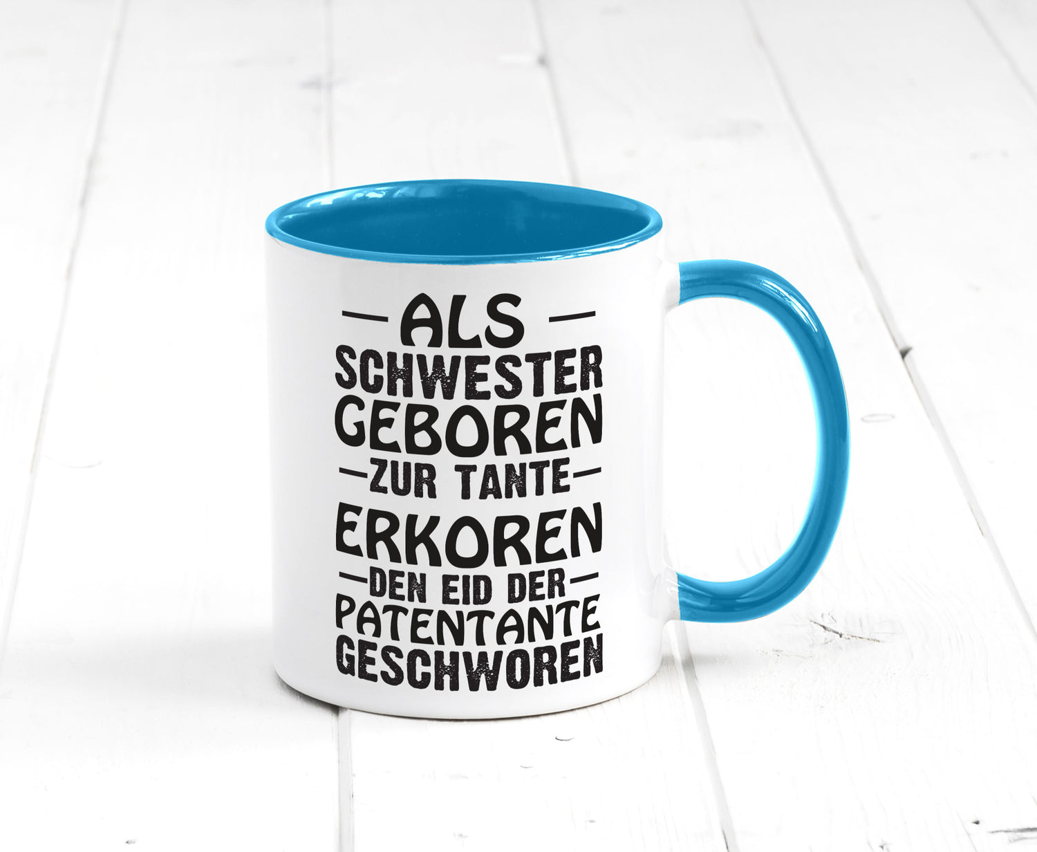 Eid der Patentante | Tante Tasse Schwester Humor lustig Geschenkidee Geschenk