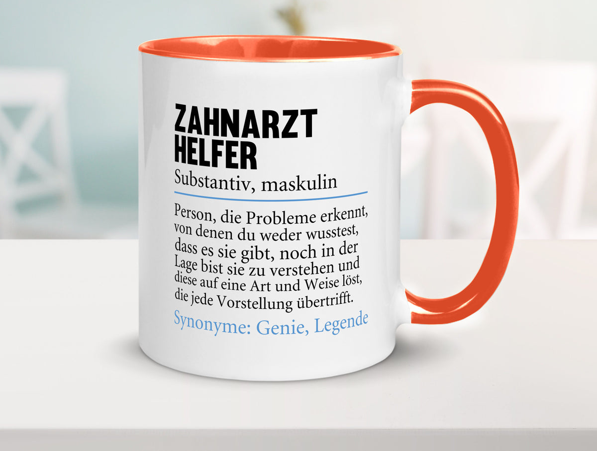 Zahnarzthelfer | Spruch Humor Zahnmedizin Geschenkidee Tasse