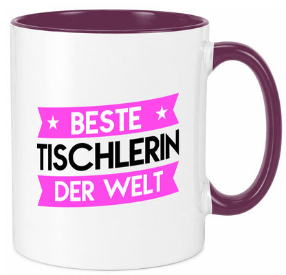 Beste Tischlerin | Tischlerei lustiger Spruch Geschenk Humor Geschenkidee Tasse
