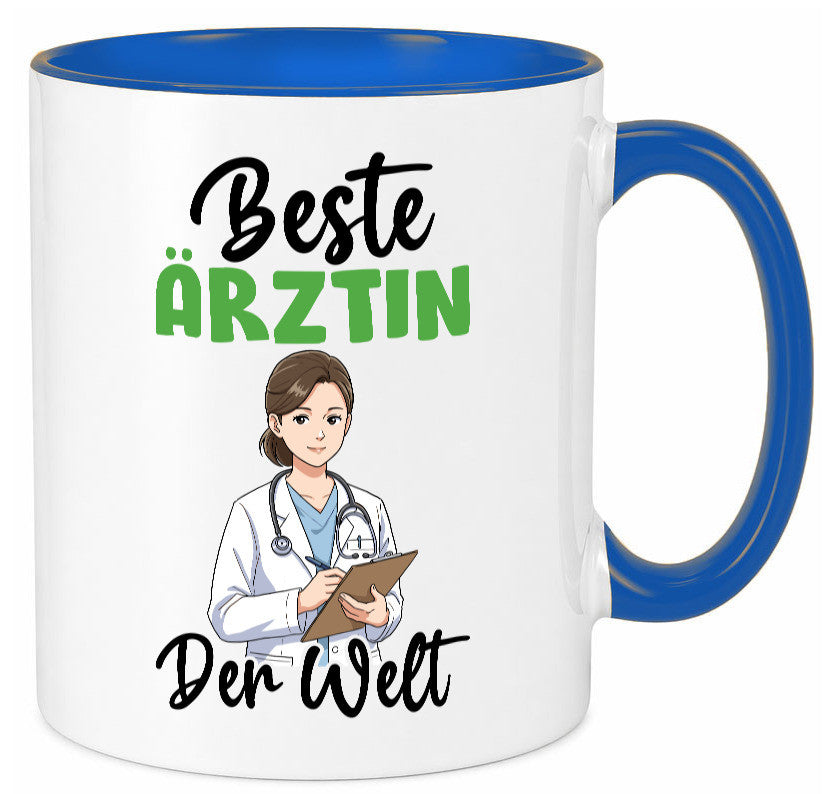 Beste Ärztin | Medizin Doktorin Fachärztin v2 Humor Geschenkidee Tasse