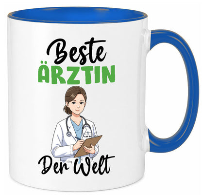Beste Ärztin | Medizin Doktorin Fachärztin v2 Humor Geschenkidee Tasse