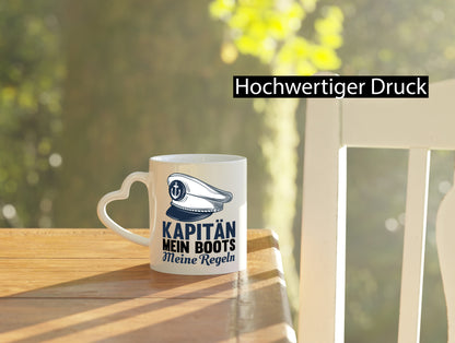 Mein Boot meine Regeln | Kapitän Tasse Schifffahrer Humor Geschenkidee