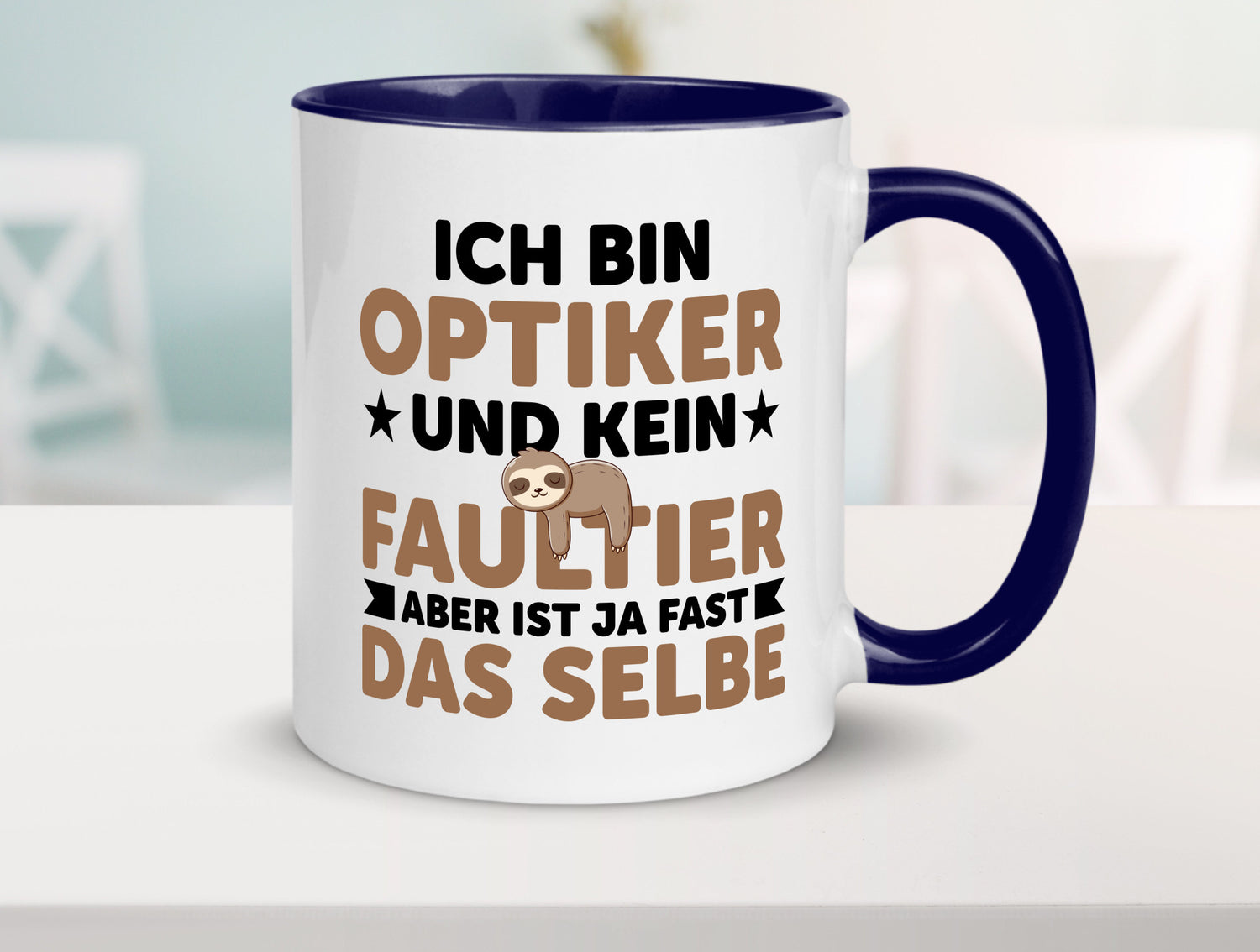Ich bin kein Faultier: Optiker | Augenoptiker v2 lustiger Spruch Geschenk