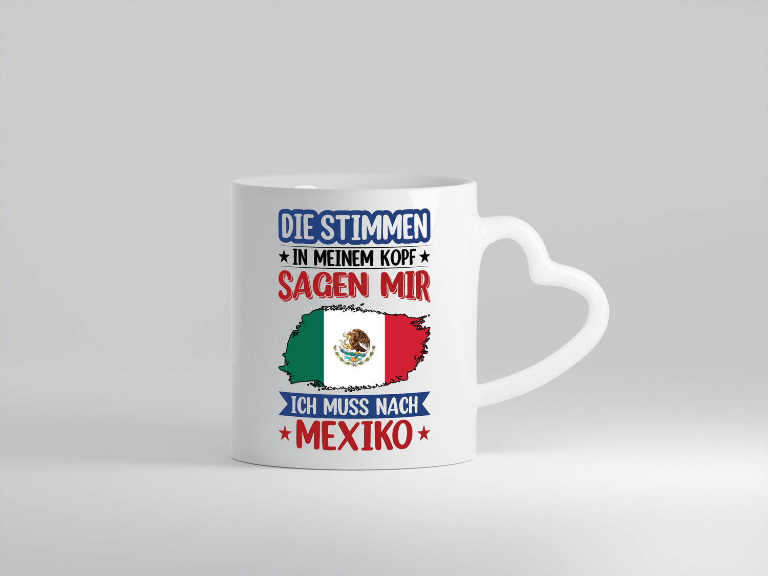Mexiko | Urlaub Stimmen in meinem Kopf Traumland Geschenkidee Humor Tasse