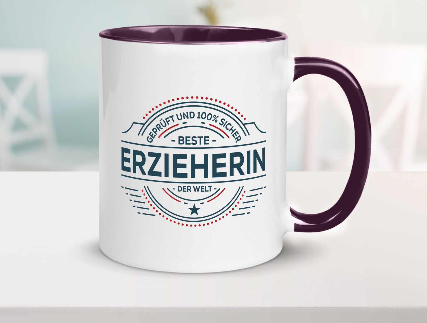 Geprüft und sicher: Erzieherin | Pädagogin Schule Geschenk Humor Geschenkidee