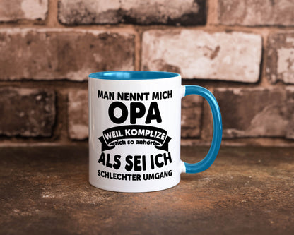 Nenn mich Opa, Komplize schlechter Umgang | Opa Witz Geschenk Familie