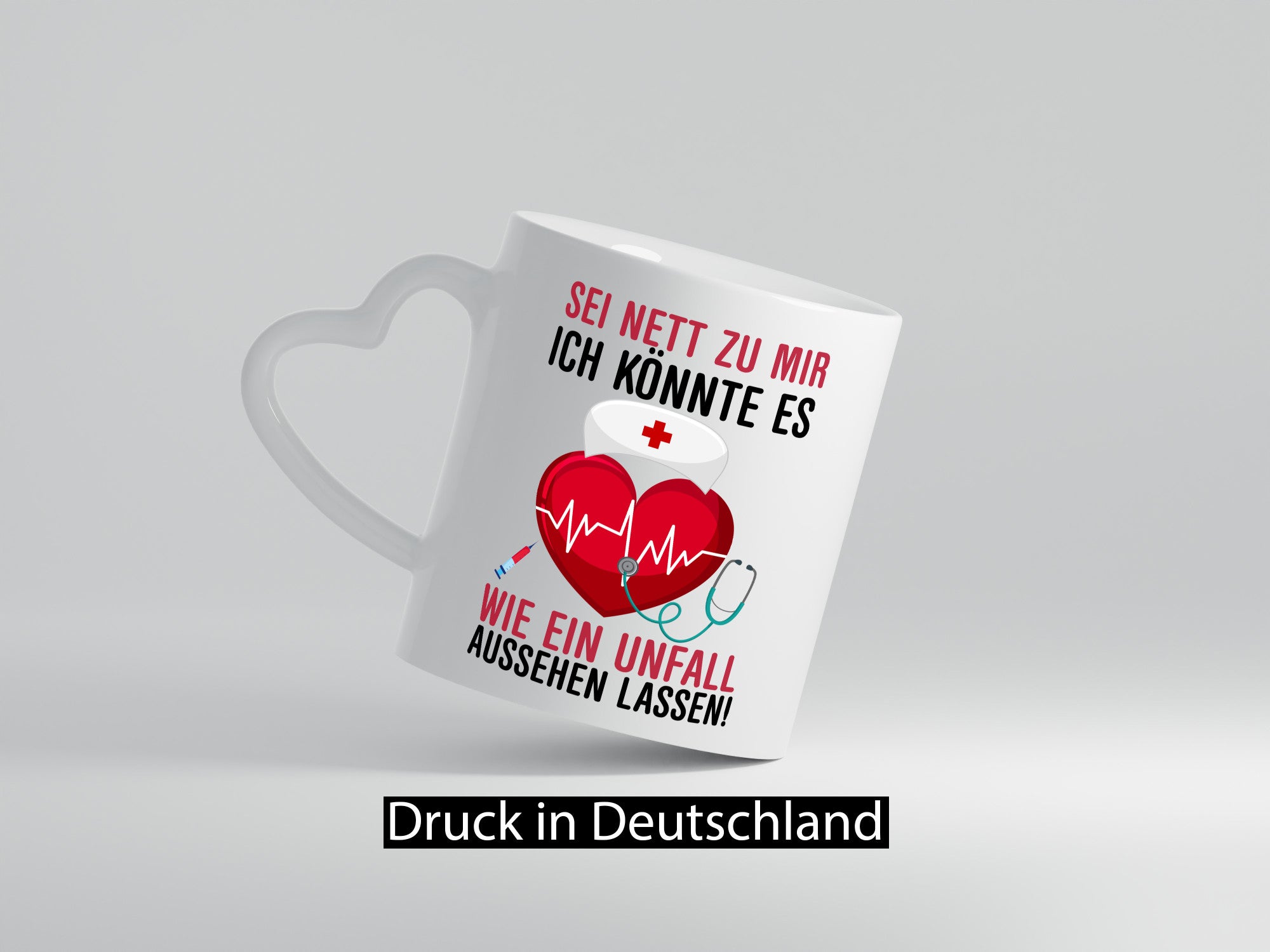 Sei nett zu mir | Krankenschwester Arzt Klinik Spritze lustig Humor