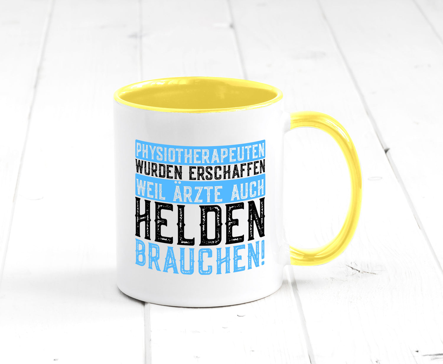 Physiotherapeut | Helden Therapeutin lustiger Spruch Humor Geschenkidee Tasse
