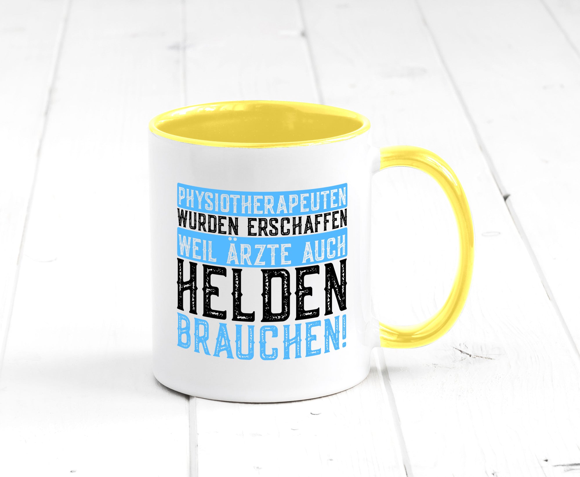 Physiotherapeut | Helden Therapeutin lustiger Spruch Humor Geschenkidee Tasse