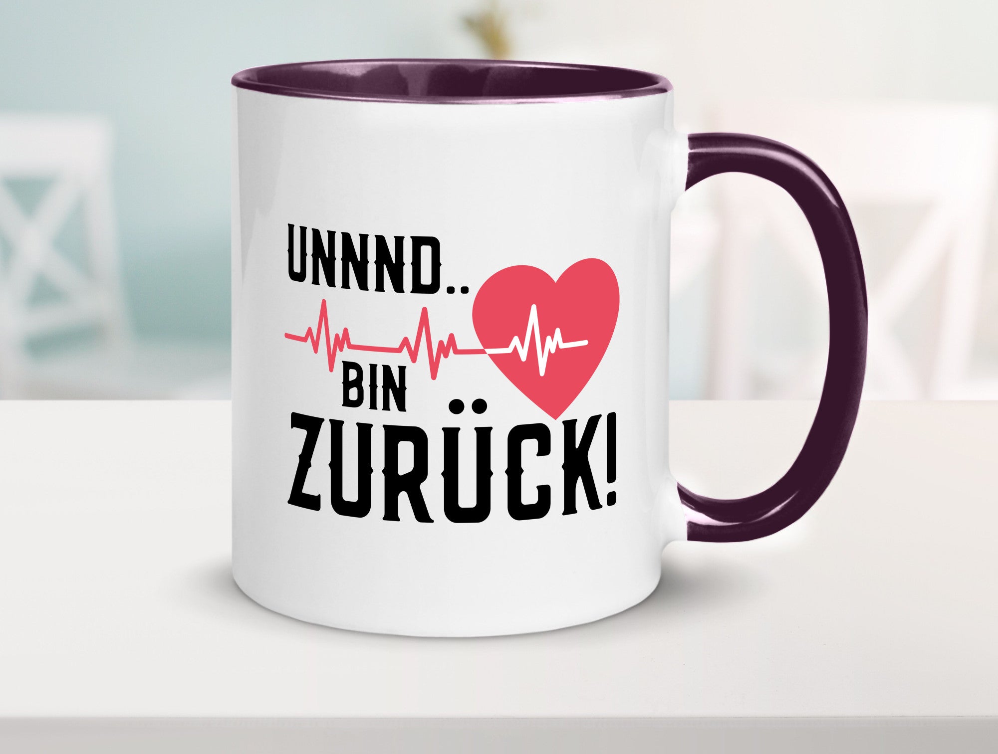 Bin zurück | Herzschlag Reanimation Puls Arzt Klinik Geschenk Humor