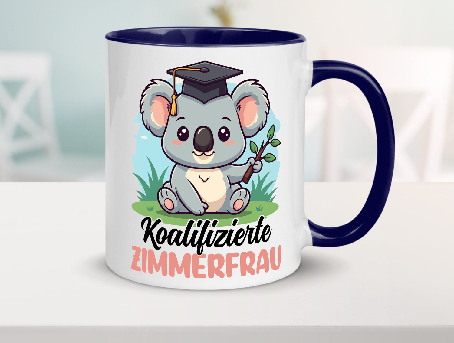 Koalifizierte Zimmerfrau| Holzbau | Handwerkerin lustiger Spruch Geschenk Humor