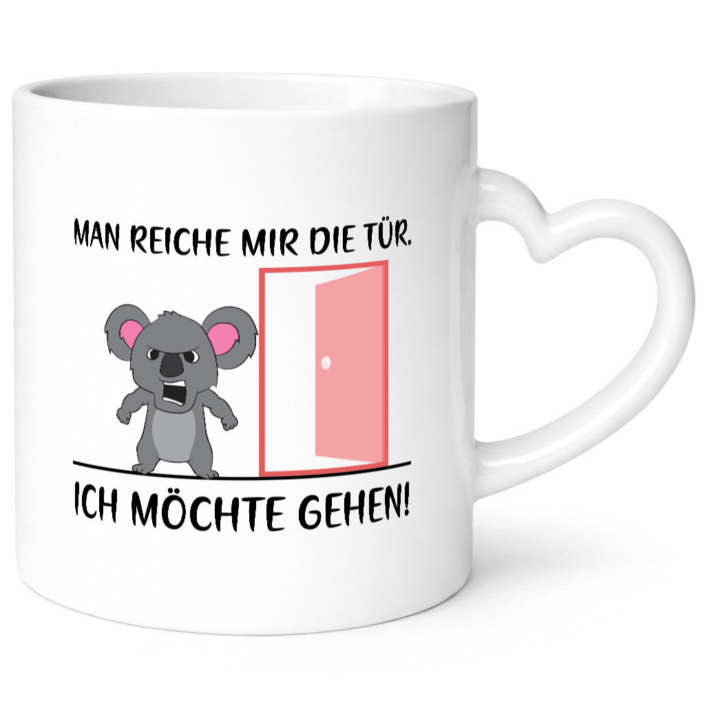 Man reiche mir die Tür | wütender Bär Comic Büro Job lustiger Spruch Geschenk