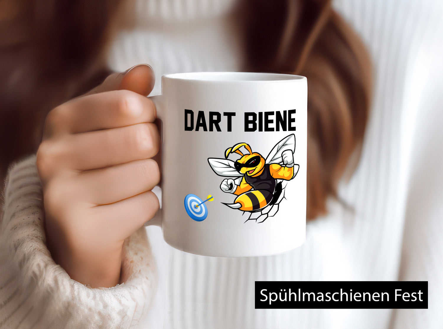 Dart Biene | Darten Dartscheibe v2 Humor Geschenkidee Tasse