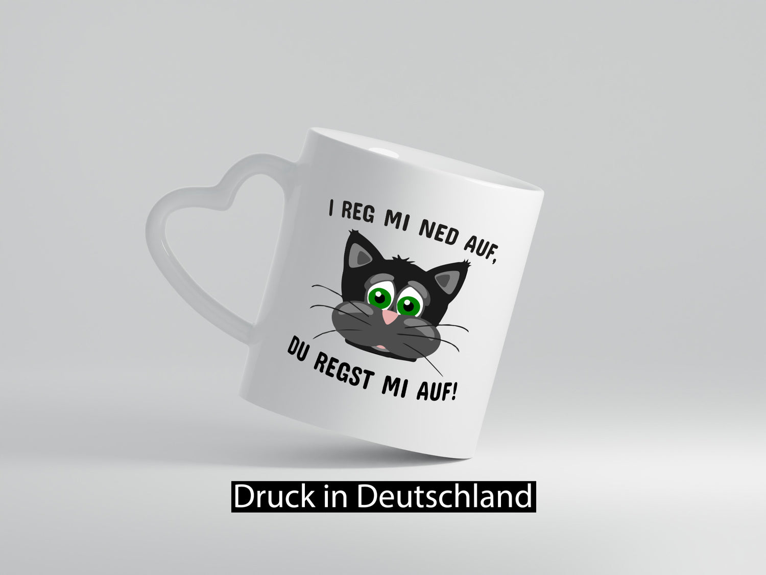 Bayrisch | Bayerisch Spruchtasse mürrische Katze lustiger Spruch Geschenk
