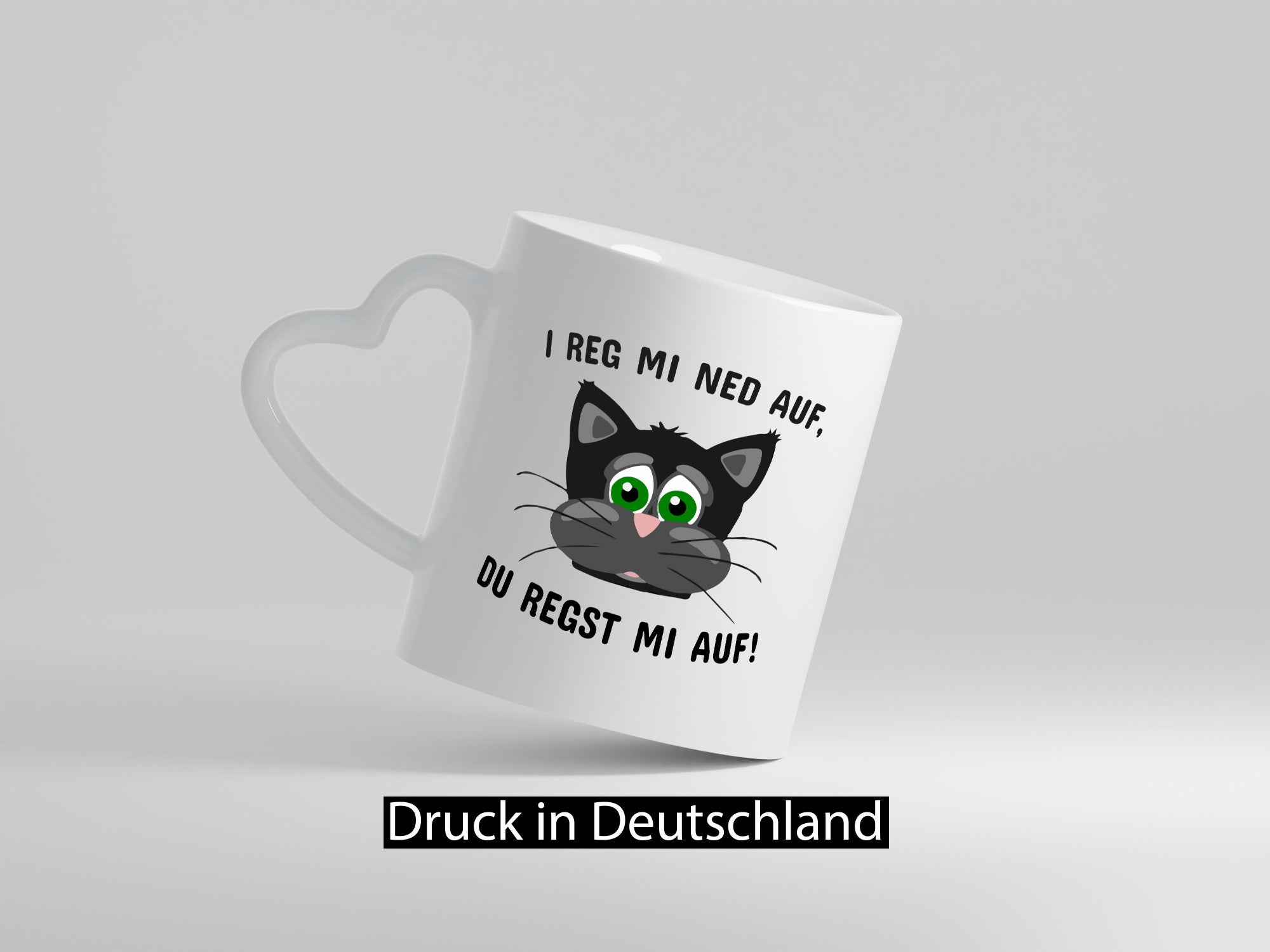 Bayrisch | Bayerisch Spruchtasse mürrische Katze lustiger Spruch Geschenk