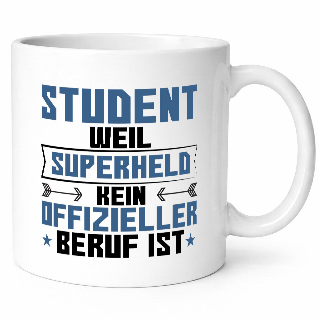 Superheld Student | Universität Uni Studium Geschenkidee Humor Tasse