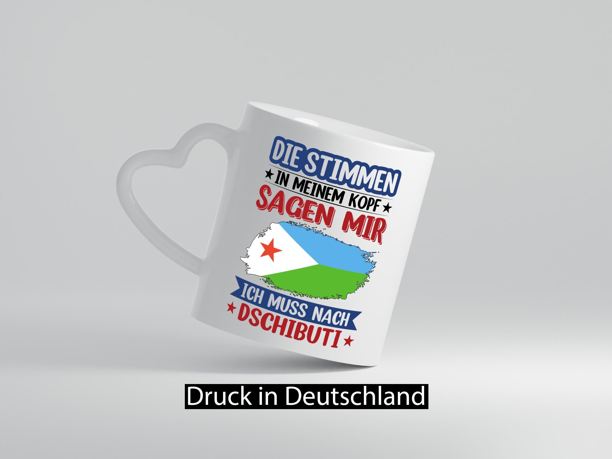 Dschibuti | Urlaub Stimmen in meinem Kopf Traumland Humor Geschenkidee Tasse