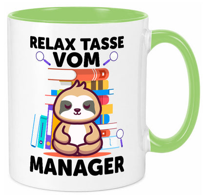 Relax Tasse: Manager | Management lustig Humor Geschenkidee Geschenk Tasse