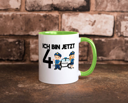 Ich bin jetzt 4 | Polizei 4. Geburtstag Jähriger Geschenk Geschenkidee lustiger
