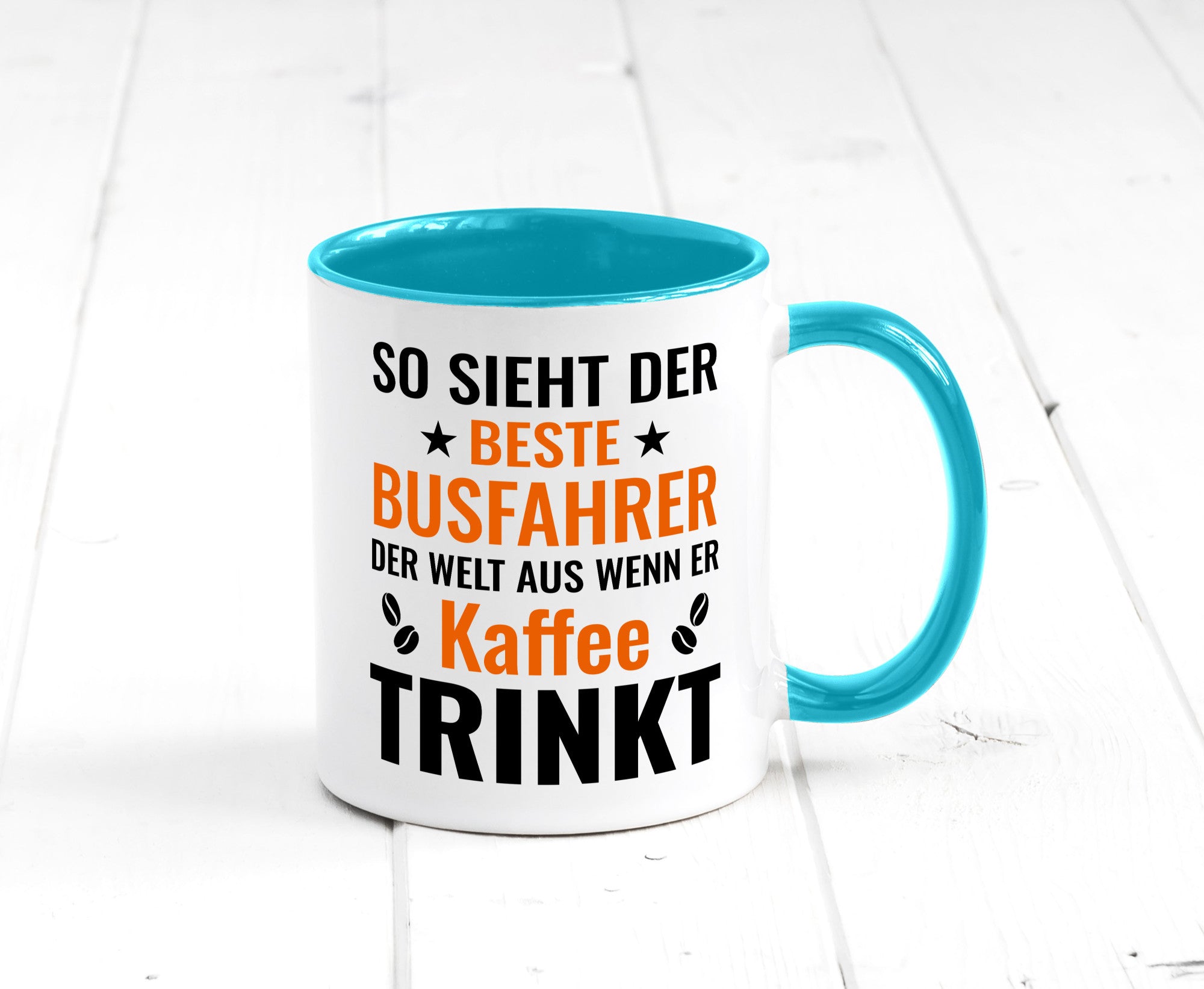 Kaffee trinkt: Busfahrer | Berufsfahrer Fahrer Geschenk Arbeit Kollegen Büro