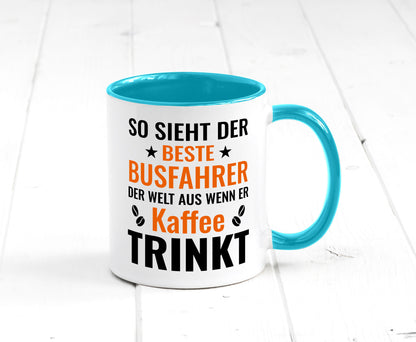 Kaffee trinkt: Busfahrer | Berufsfahrer Fahrer Geschenk Arbeit Kollegen Büro