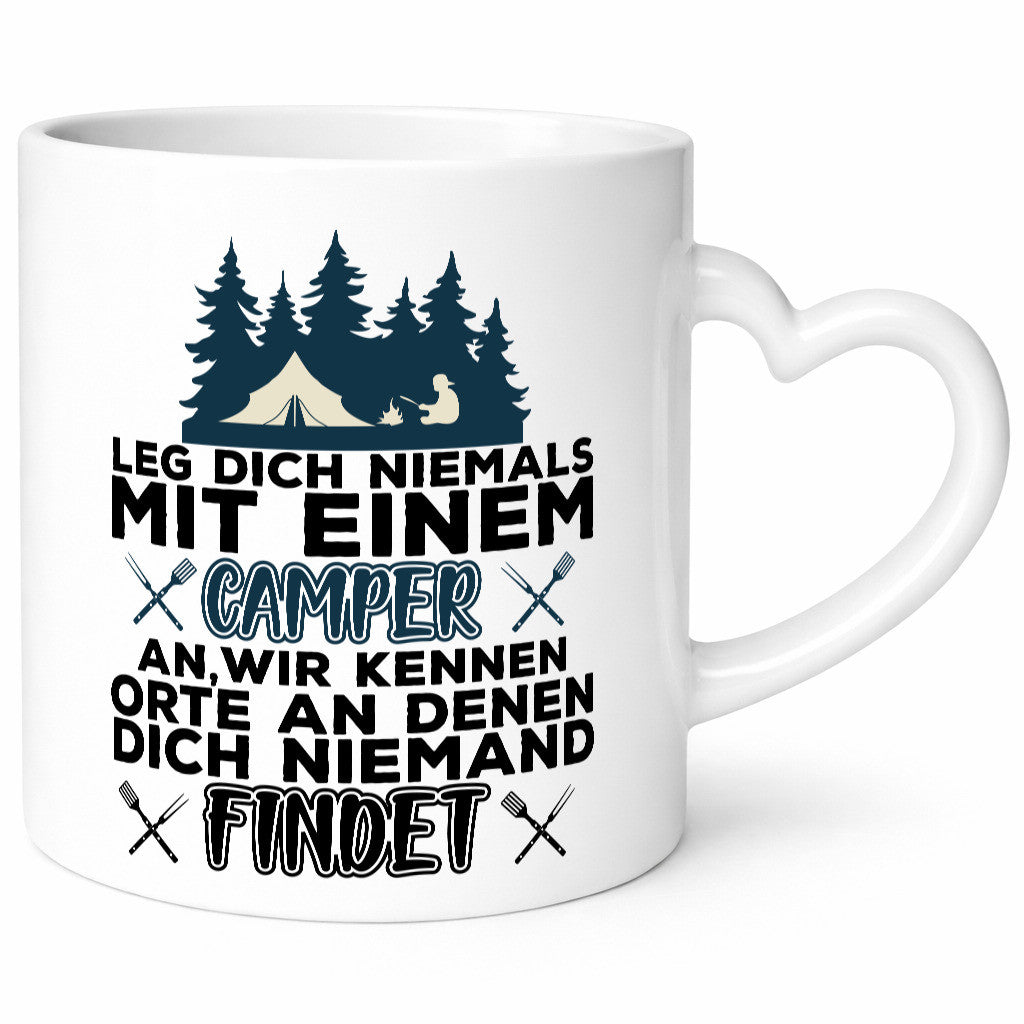 Camper Humor | Spruch Tasse Camping schwarzer Geschenk Geschenkidee lustiger