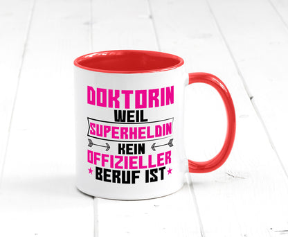 Superheldin Doktorin | Doktorand Doktortitel Geschenkidee Humor Tasse