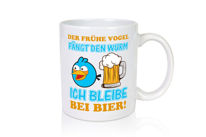 Der frühe Vogel | Biertrinker Tasse Männer Humor lustiger Spruch Geschenk