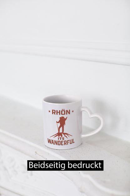 Rhön ist wanderful | Wanderer Berge lustig Humor Geschenkidee Geschenk Tasse